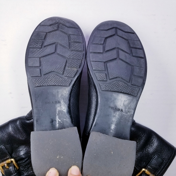 Prada | Soft Leather Ankle Boots 37 - Picture 9 of 10